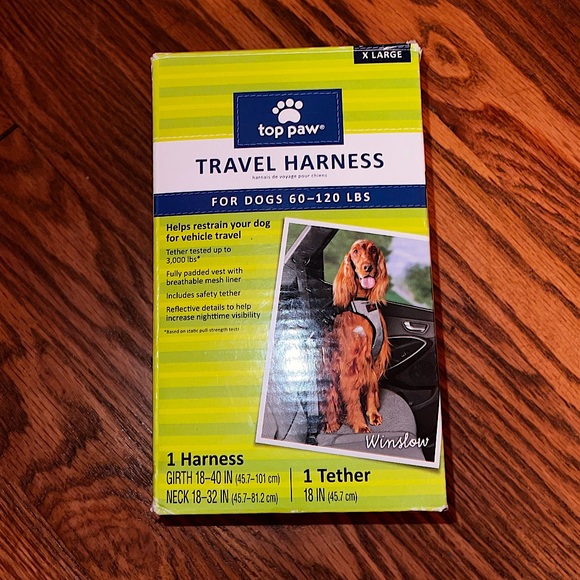 Top Paw Other - 3/$15 New In Box Dog Seatbelt Padded Travel Harness W/ Tether